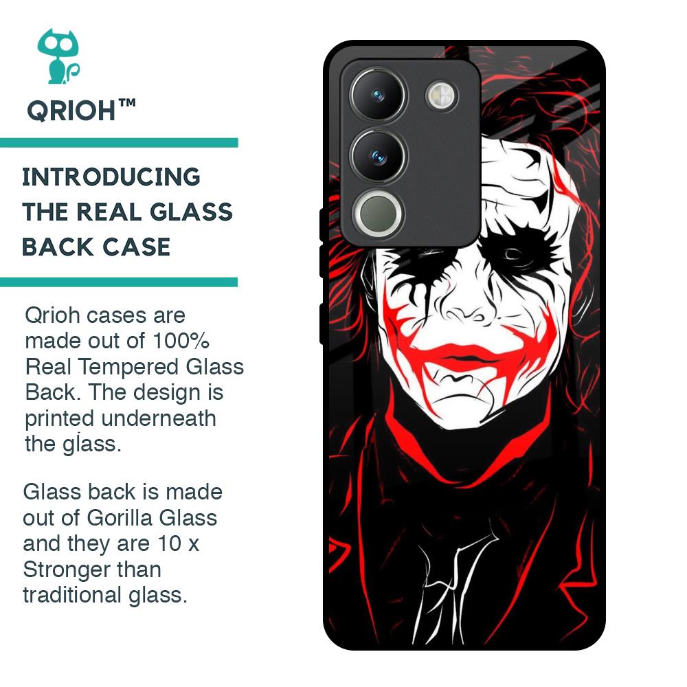 Life In Dark Glass Case For Vivo Y200 5G