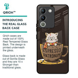 Tea With Kitty Glass Case For Vivo Y200 5G