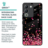 Heart Rain Fall Glass Case For Vivo Y200 5G