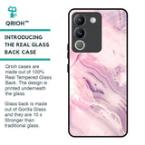 Diamond Pink Gradient Glass Case For Vivo Y200 5G