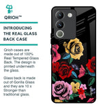 Floral Decorative Glass Case For Vivo Y200 5G