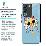 Adorable Cute Kitty Glass Case For Vivo Y200 5G