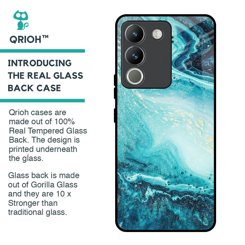 Sea Water Glass Case for Vivo Y200 5G
