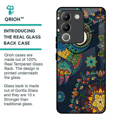 Owl Art Glass Case for Vivo Y200 5G
