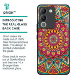 Elegant Mandala Glass Case for Vivo Y200 5G