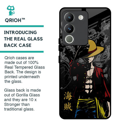 Dark Luffy Glass Case for Vivo Y200 5G
