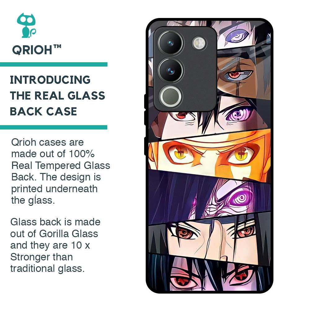 Anime Eyes Glass Case for Vivo Y200 5G