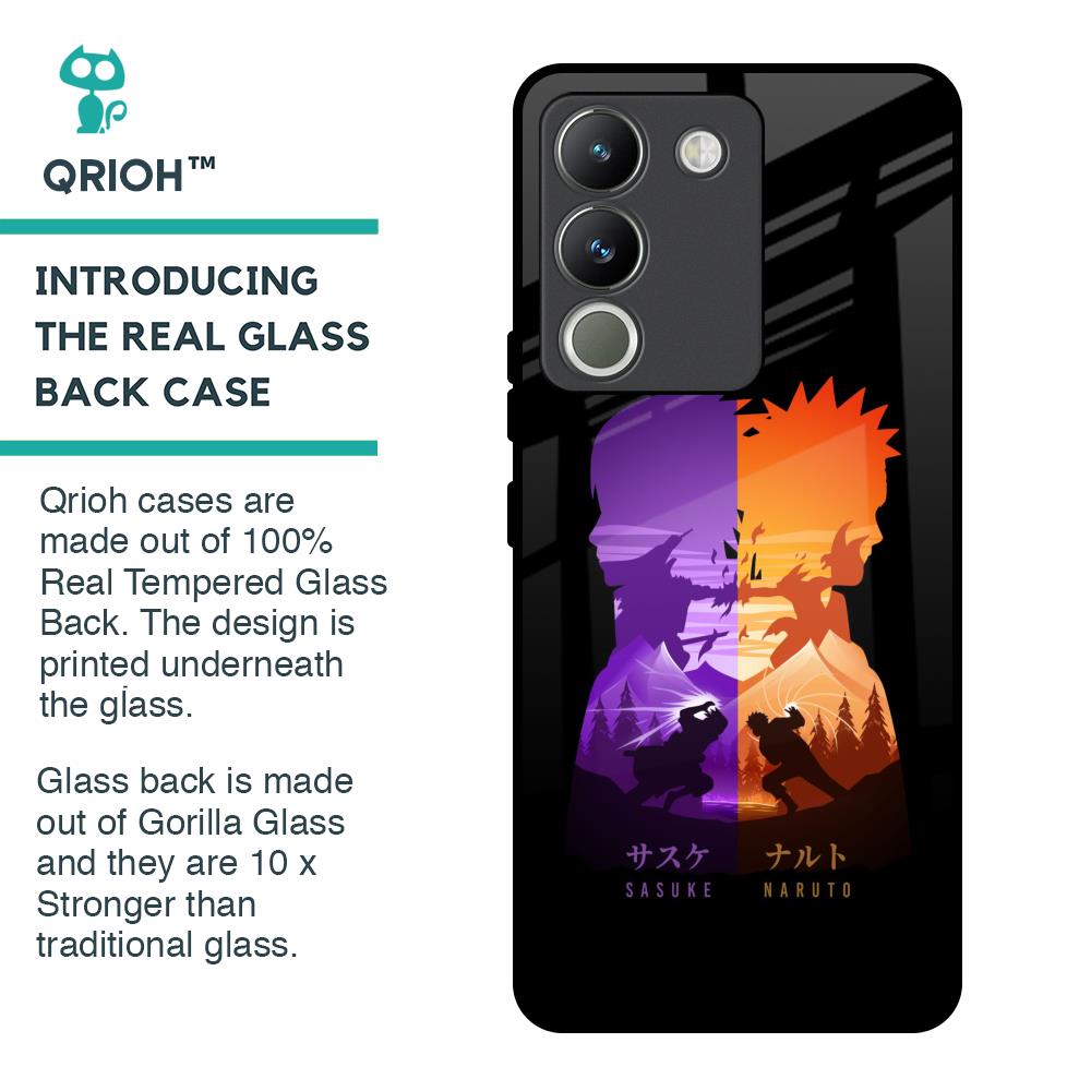 Minimalist Anime Glass Case for Vivo Y200 5G