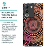 Floral Mandala Glass Case for Vivo Y200 5G