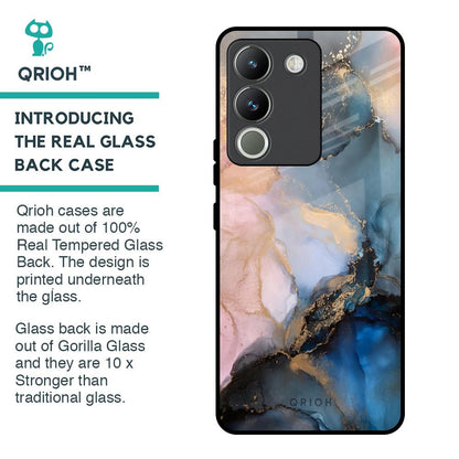 Marble Ink Abstract Glass Case for Vivo Y200 5G