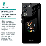 Go Your Own Way Glass Case for Vivo Y200 5G