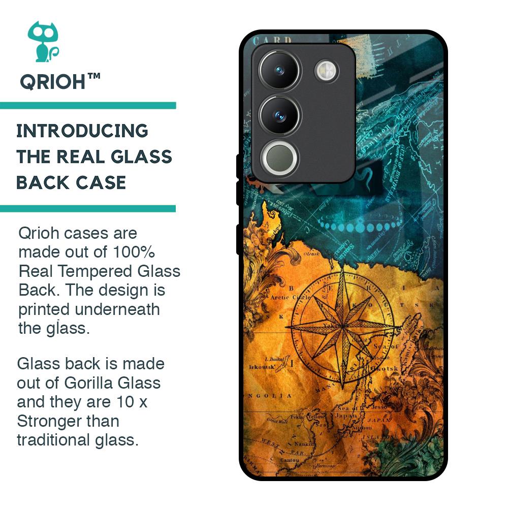 Architecture Map Glass Case for Vivo Y200 5G