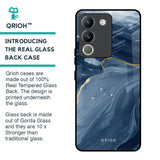 Deep Ocean Marble Glass Case for Vivo Y200 5G