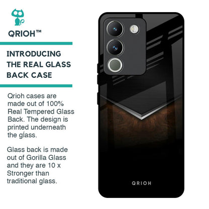 Dark Walnut Glass Case for Vivo Y200 5G