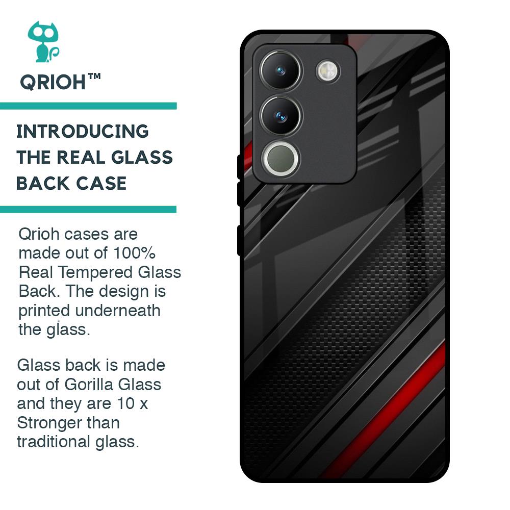 Modern Abstract Glass Case for Vivo Y200 5G