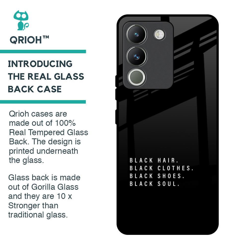 Black Soul Glass Case for Vivo Y200 5G