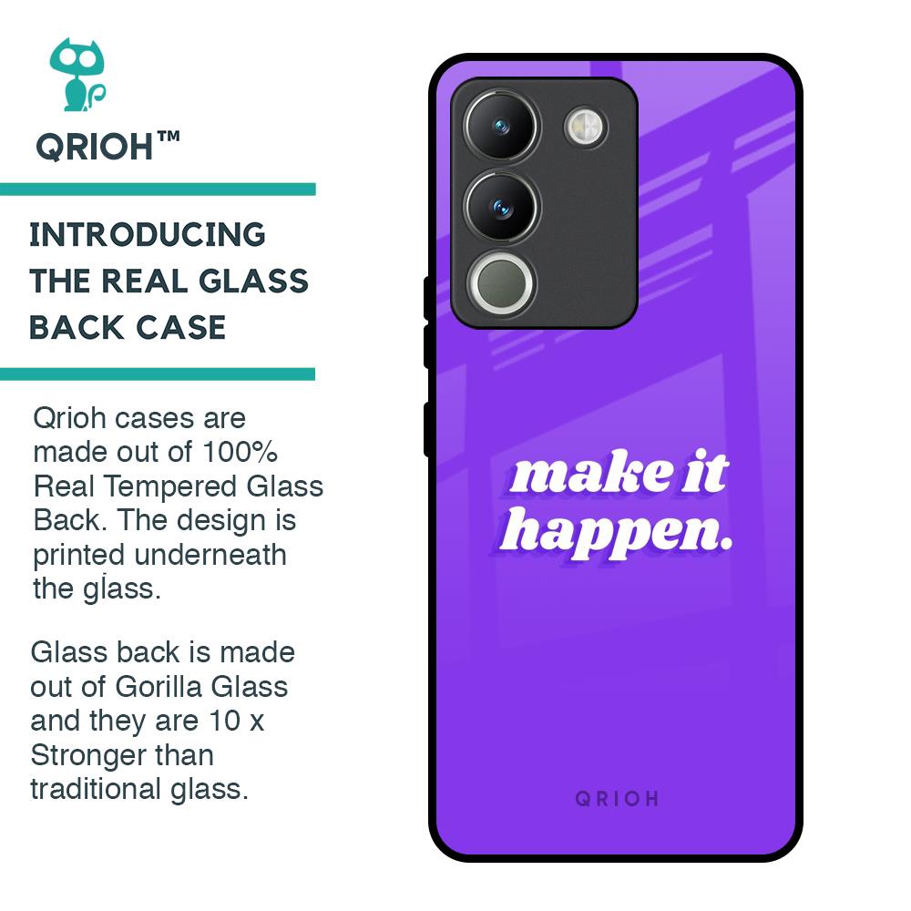 Make it Happen Glass Case for Vivo Y200 5G