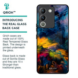 Multicolor Oil Painting Glass Case for Vivo Y200 5G