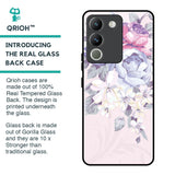 Elegant Floral Glass Case for Vivo Y200 5G