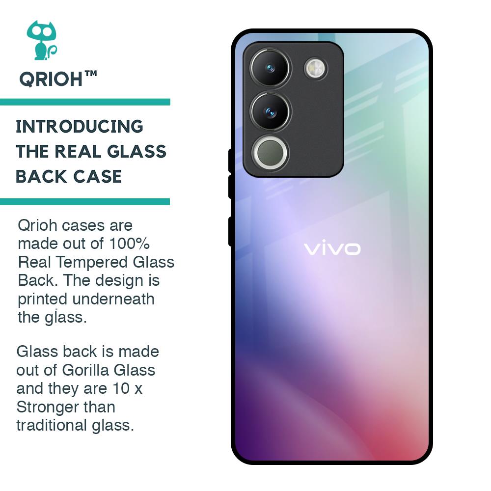 Abstract Holographic Glass Case for Vivo Y200 5G