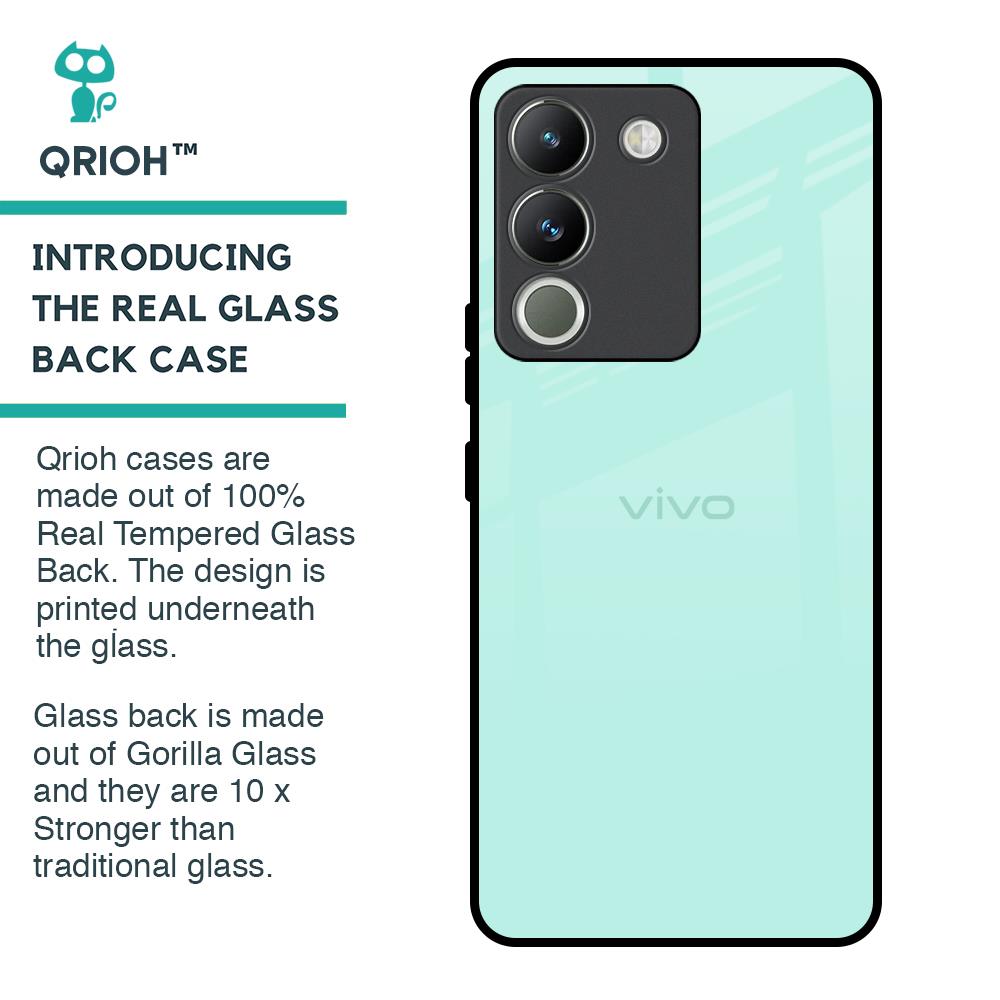 Teal Glass Case for Vivo Y200 5G