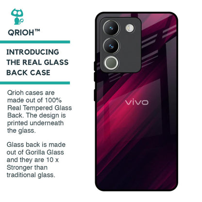 Razor Black Glass Case for Vivo Y200 5G