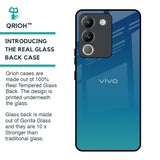 Celestial Blue Glass Case For Vivo Y200 5G