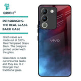 Smokey Watercolor Glass Case for Vivo Y200 5G