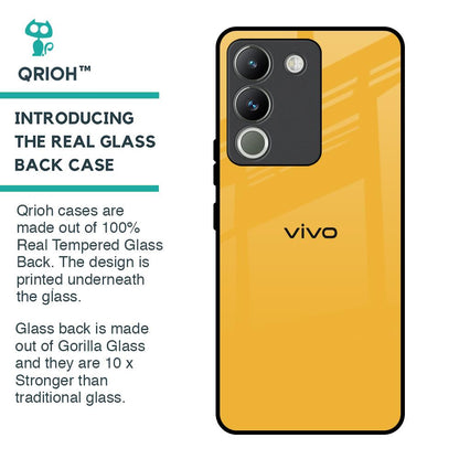 Fluorescent Yellow Glass case for Vivo Y200 5G