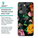 Flowers & Butterfly Glass Case for Vivo Y200 5G
