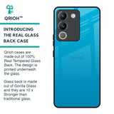 Blue Aqua Glass Case for Vivo Y200 5G