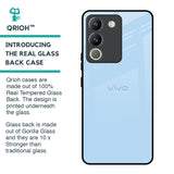 Pastel Sky Blue Glass Case for Vivo Y200 5G