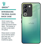 Dusty Green Glass Case for Vivo Y200 5G