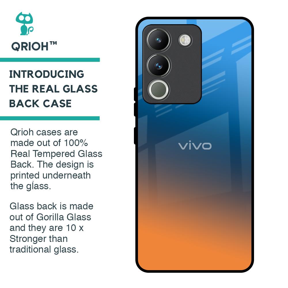 Sunset Of Ocean Glass Case for Vivo Y200 5G