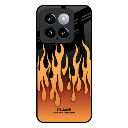 Fire Flame Mi 14 Glass Back Cover Online