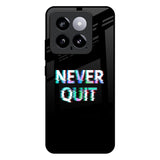 Never Quit Mi 14 Glass Back Cover Online