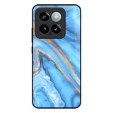 Vibrant Blue Marble Mi 14 Glass Back Cover Online