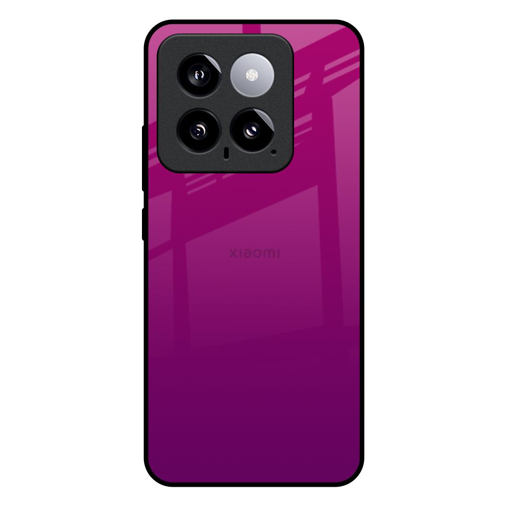 Magenta Gradient Mi 14 Glass Back Cover Online