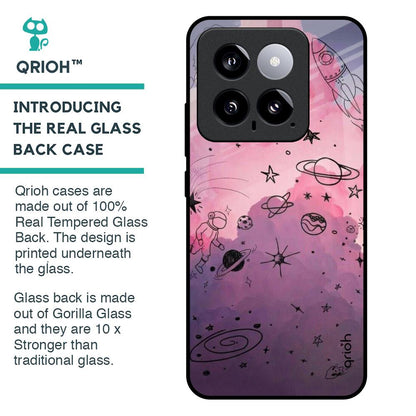 Space Doodles Glass Case for Mi 14
