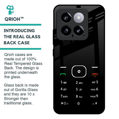 Classic Keypad Pattern Glass Case for Mi 14