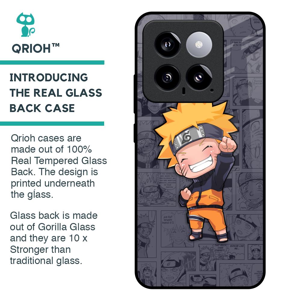 Orange Chubby Glass Case for Mi 14