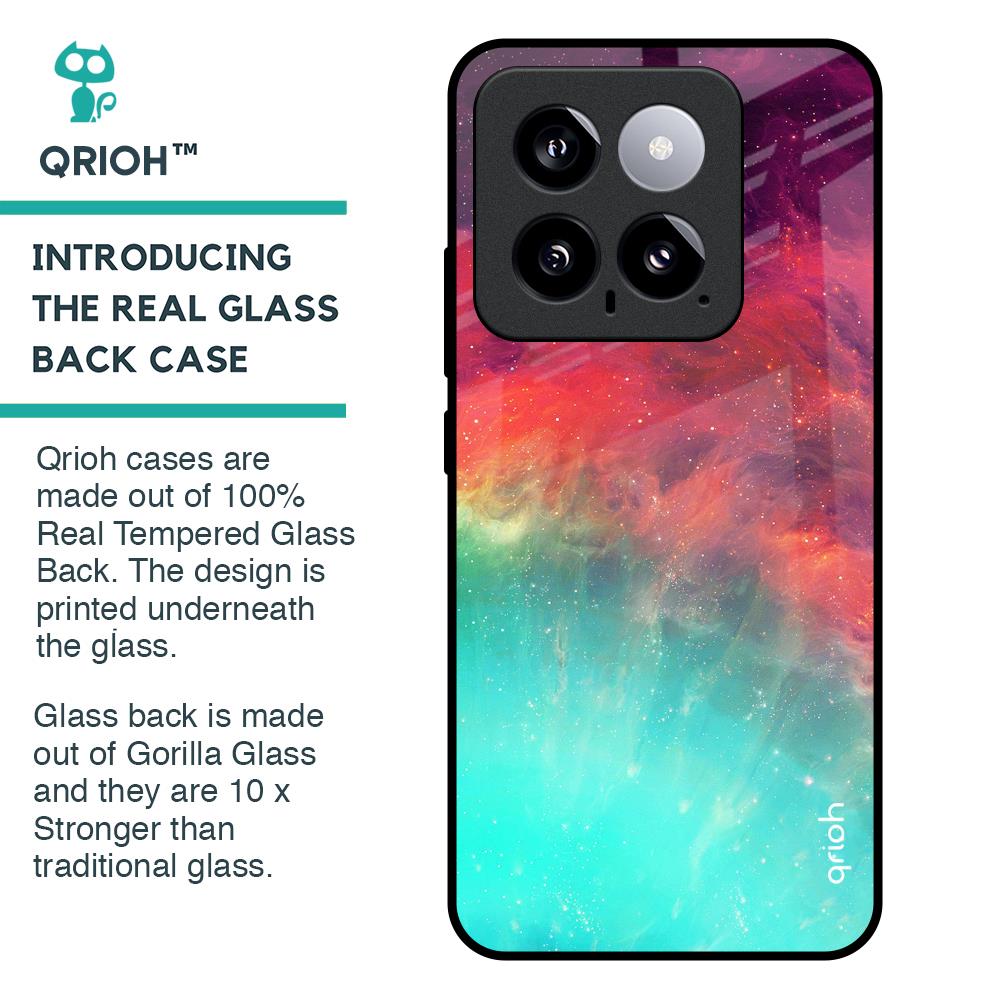 Colorful Aura Glass Case for Mi 14