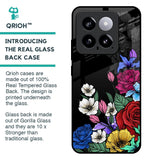 Rose Flower Bunch Art Glass Case for Mi 14