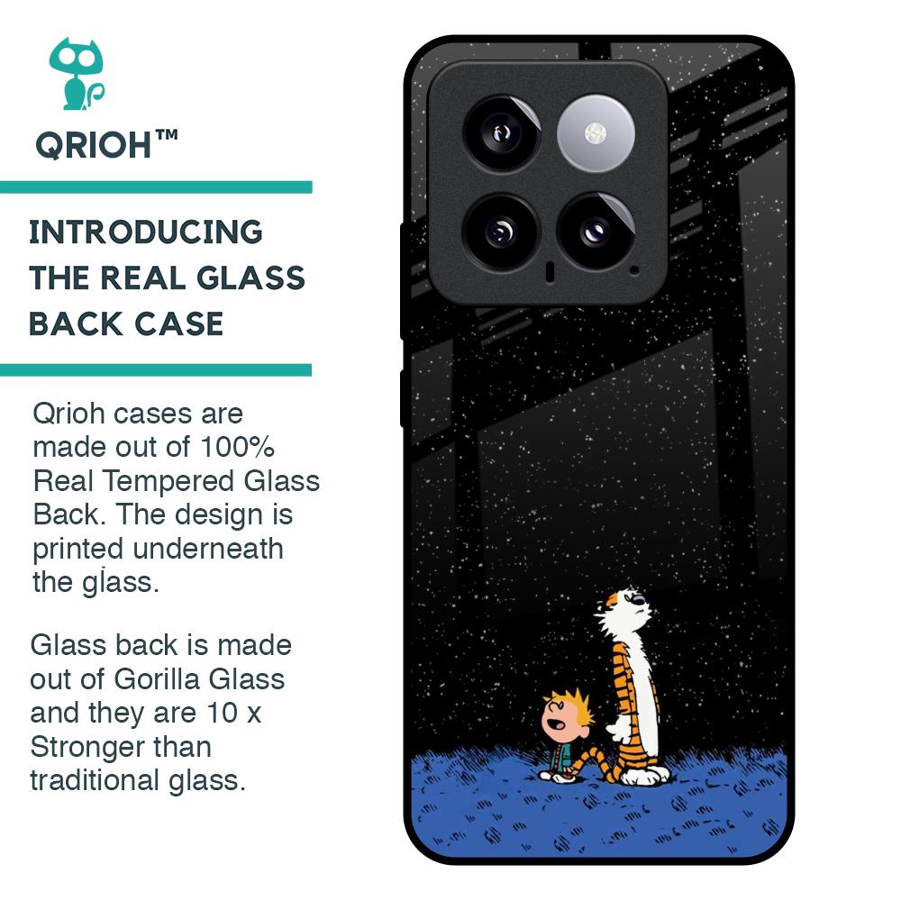 Night Sky Star Glass Case for Mi 14