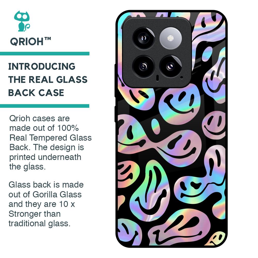 Acid Smile Glass Case for Mi 14