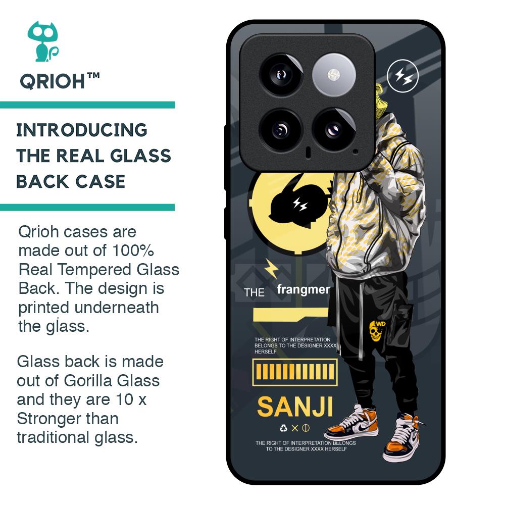 Cool Sanji Glass Case for Mi 14