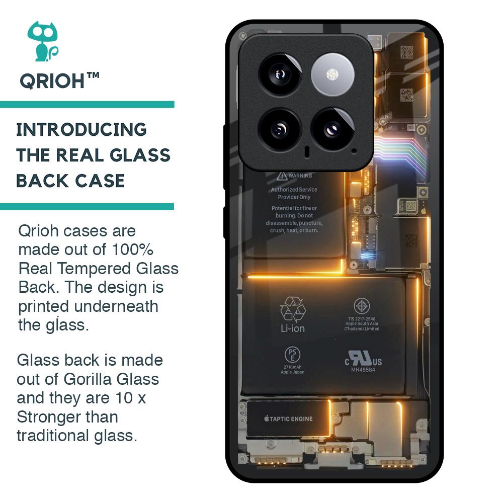 Glow Up Skeleton Glass Case for Mi 14