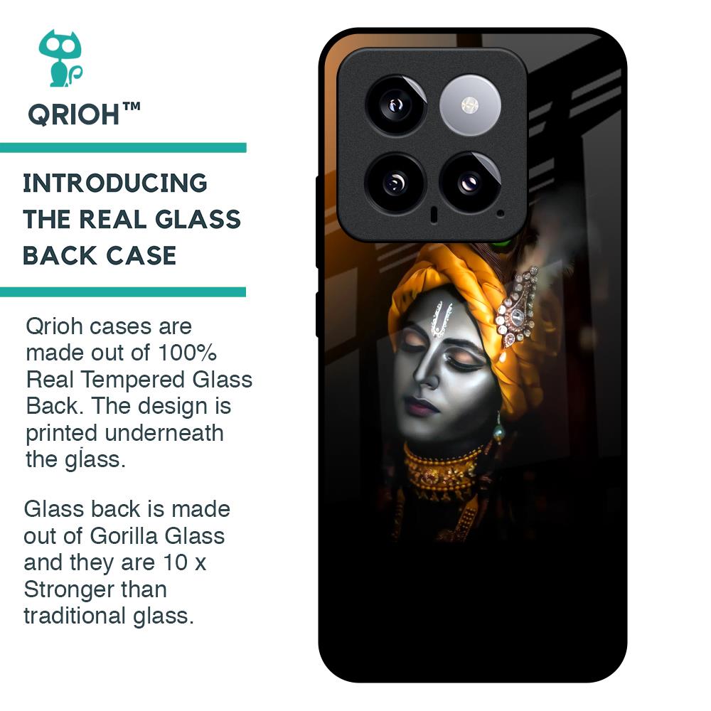Ombre Krishna Glass Case for Mi 14