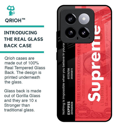 Supreme Ticket Glass Case for Mi 14