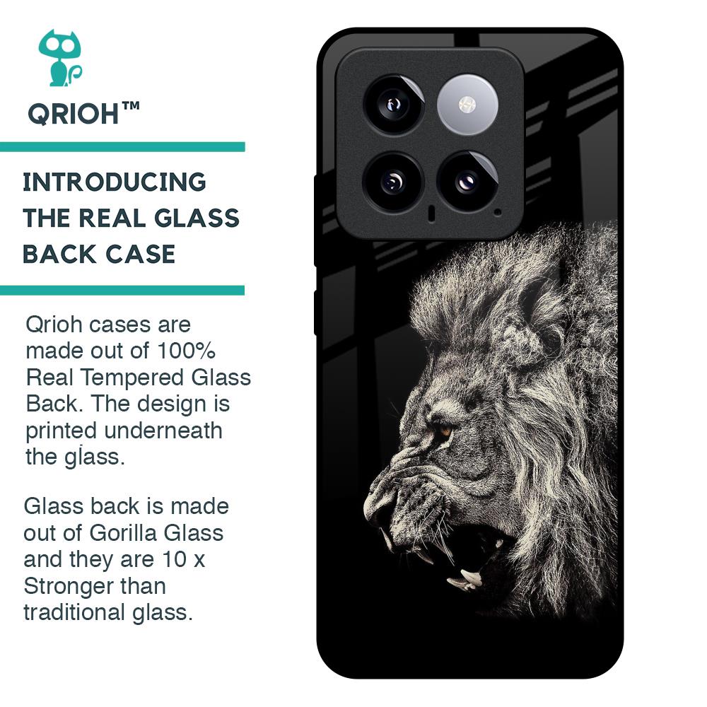 Brave Lion Glass Case for Mi 14